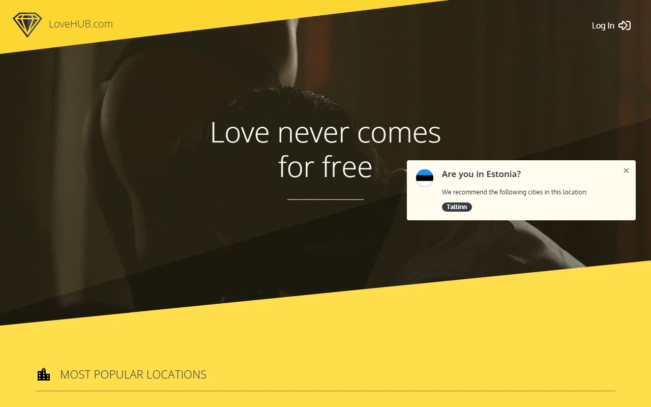 Screenshot of Lovehub